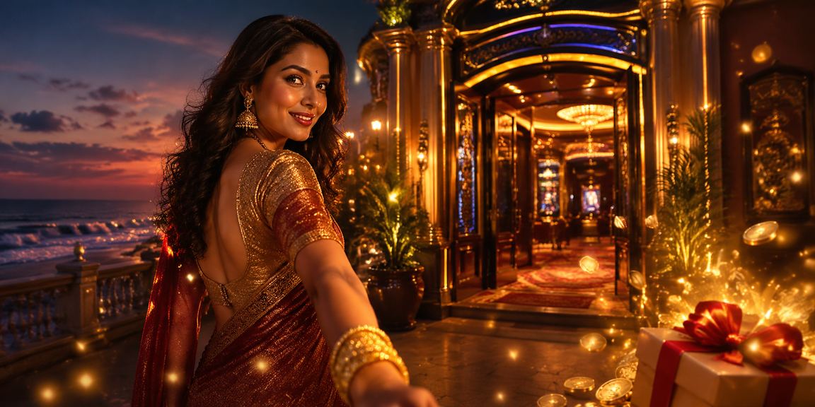 Players enjoying festive casino promotions on Chennai Marina Beach