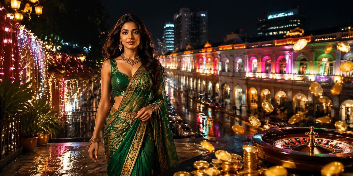 User enjoying live casino experience on mobile in Delhi shopping area