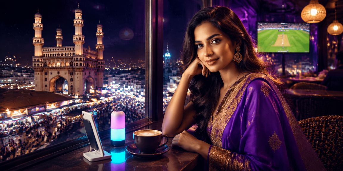 Excited player enjoying promotions on cricket betting in Hyderabad